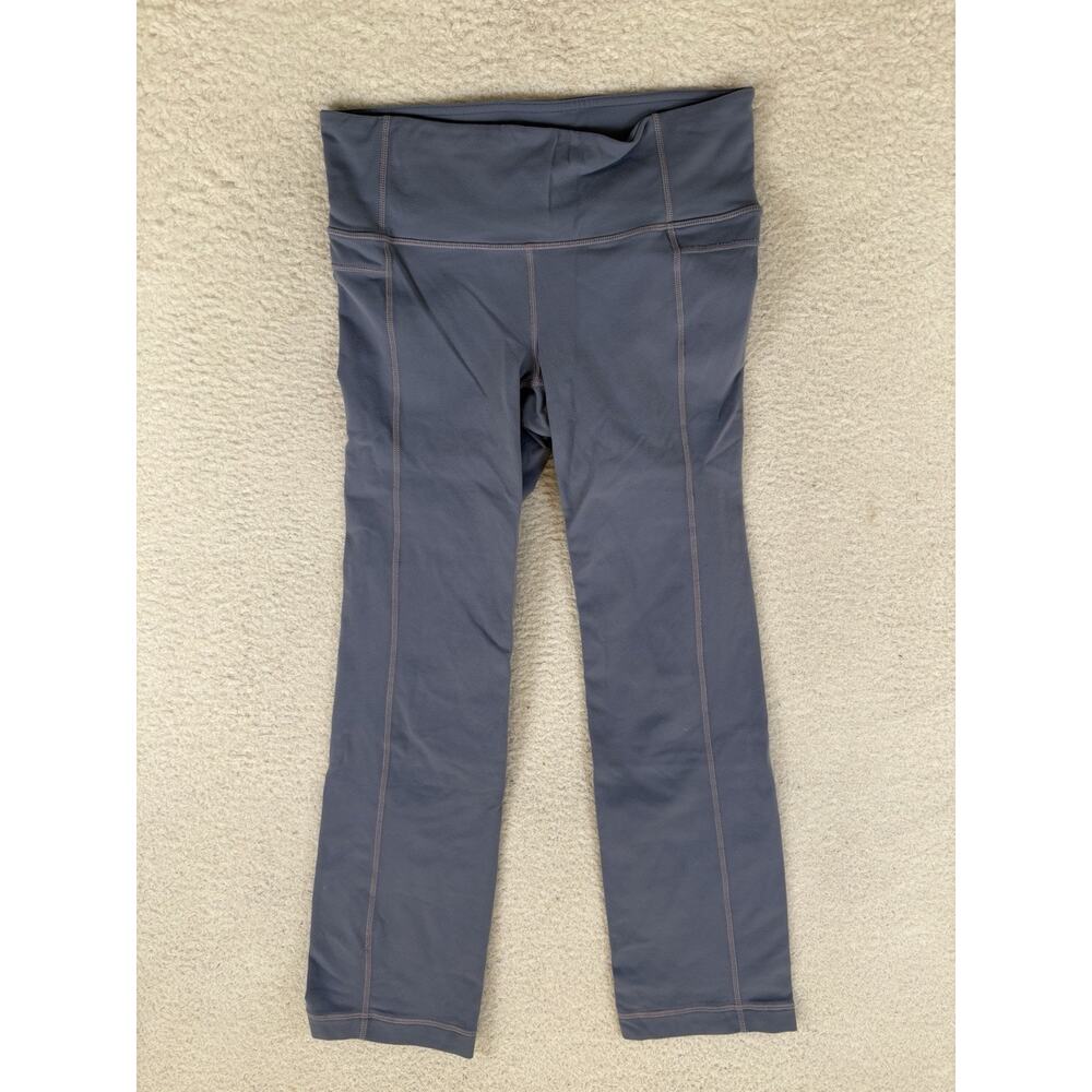 Athleta Chaturanga Capri Leggings Womens Small Blue Pockets Workout